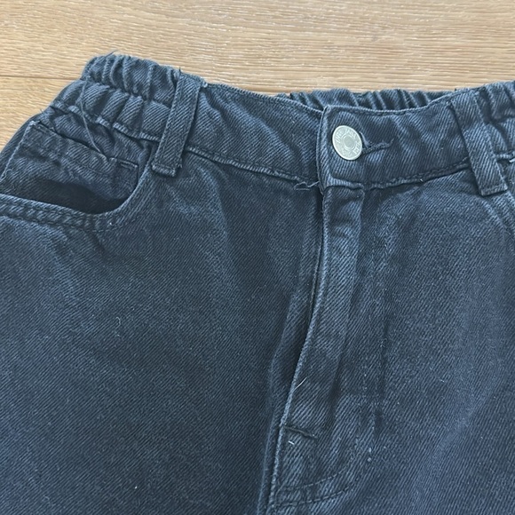 Zara baggy Kids Black Bottoms jeans 11/12 - Picture 2 of 3
